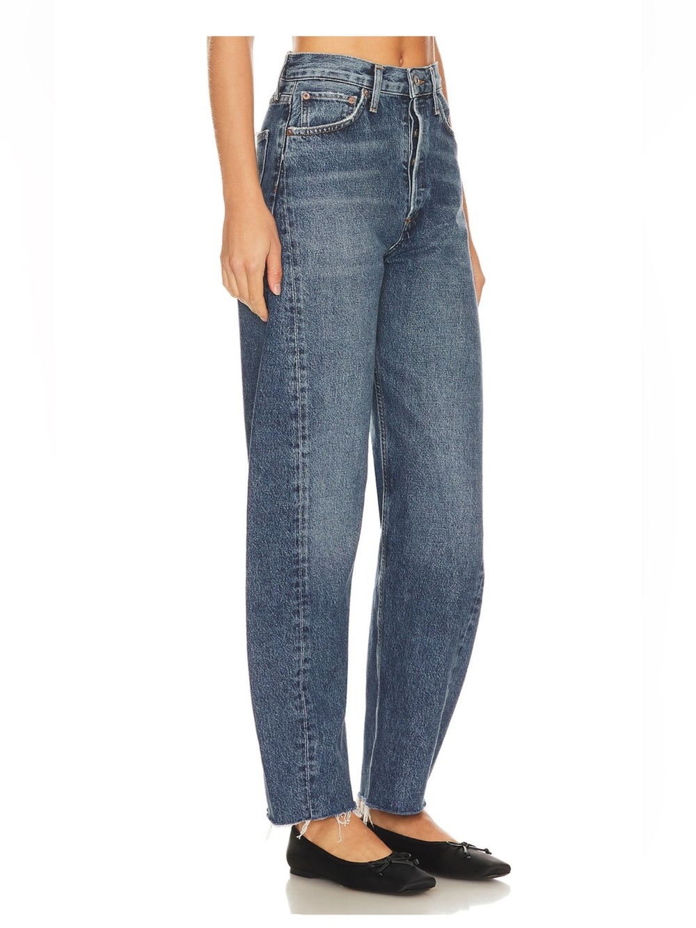 Agolde Luna Pieced Wide Leg Jeans - Picture 2 of 7